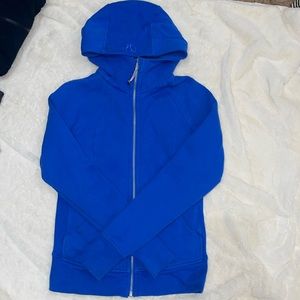 COPY - Lululemon Bright Blue Scuba Zip Up Hoodie